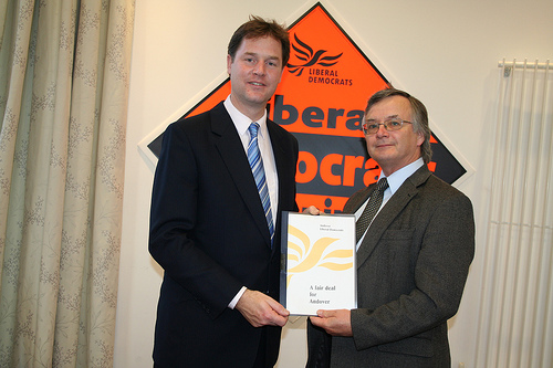 Discussing a “Fair Deal for Andover” with Nick Clegg